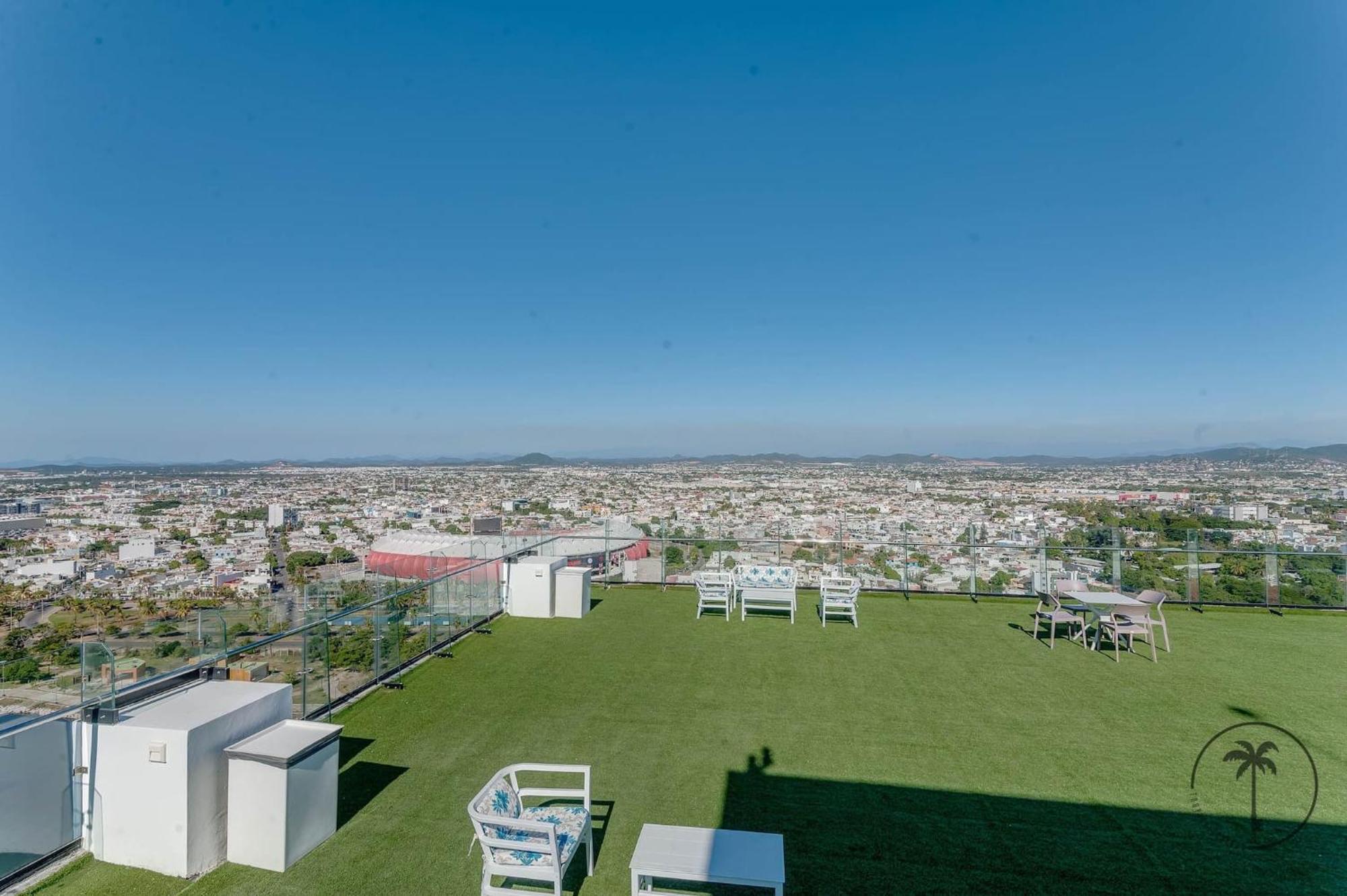 마사틀란 Terraza Con Vista Al Mar Y A Atardeceres 아파트 외부 사진