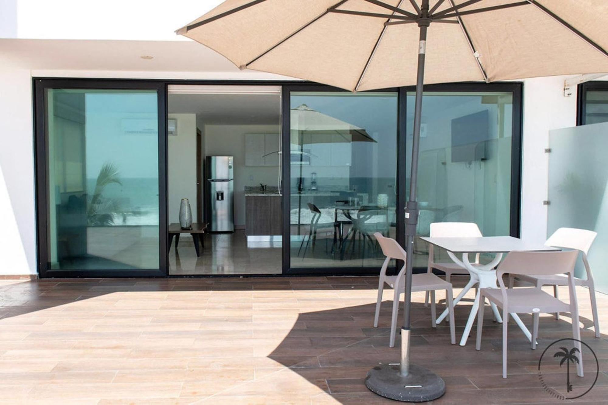 마사틀란 Terraza Con Vista Al Mar Y A Atardeceres 아파트 외부 사진